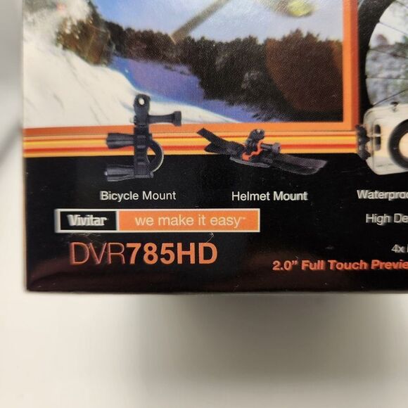 Vivitar HD Action Camera Camcorder DVR785HD Waterproof Bicycle and Helmet Mount - Picture 4 of 9